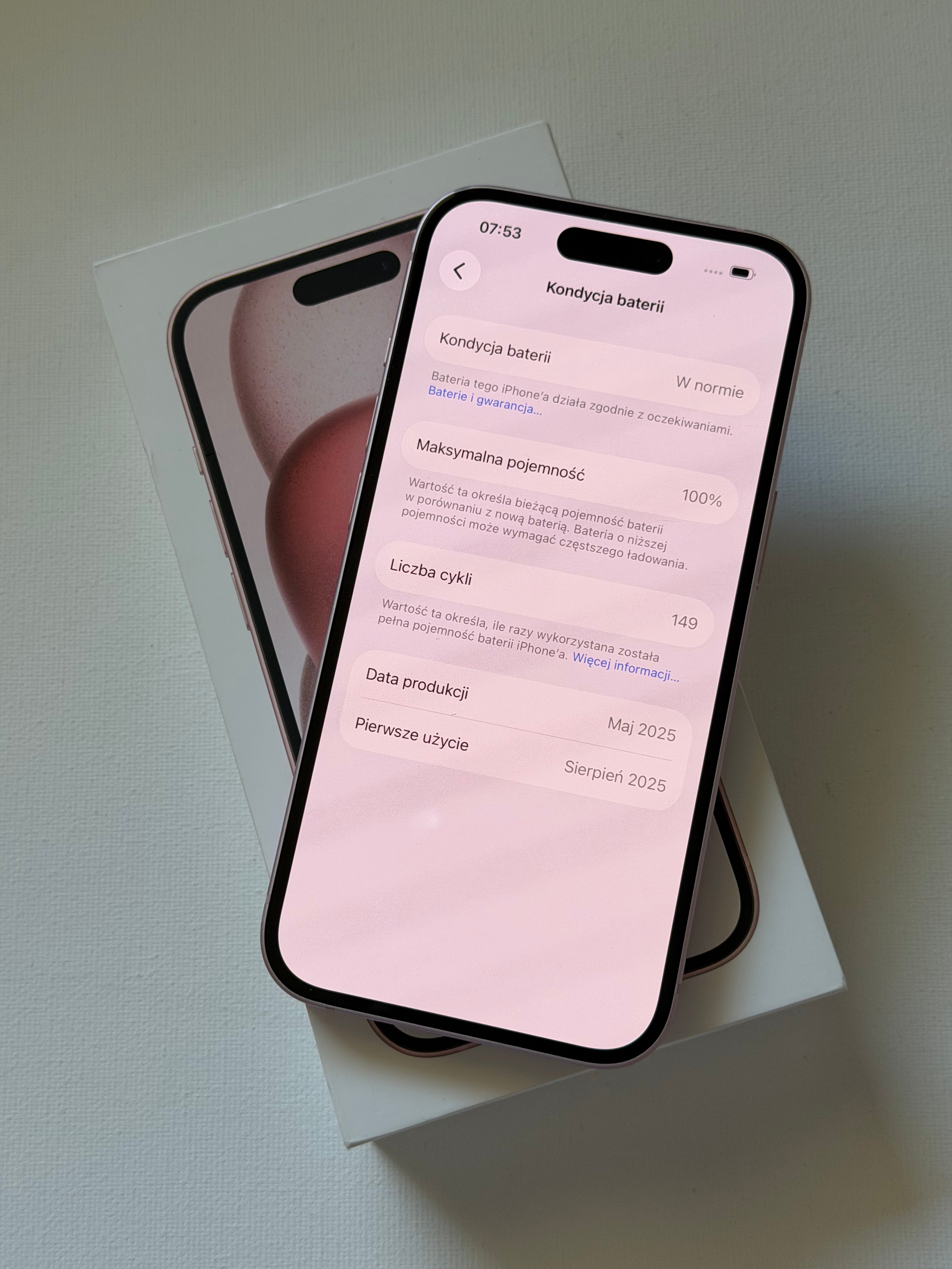 iPhone 15, 100%, 128GB