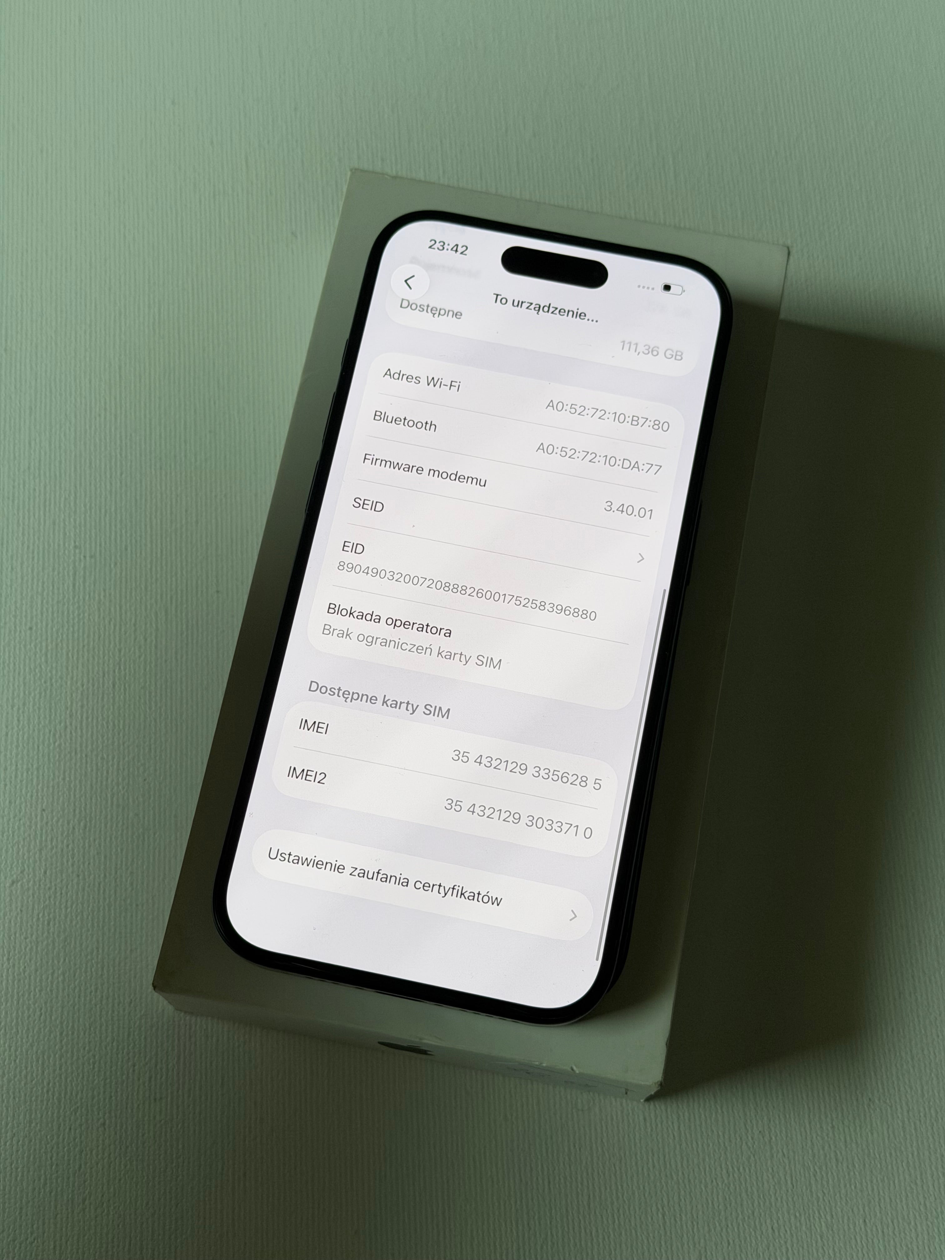 iPhone 15 pro - blue titanium - 88%