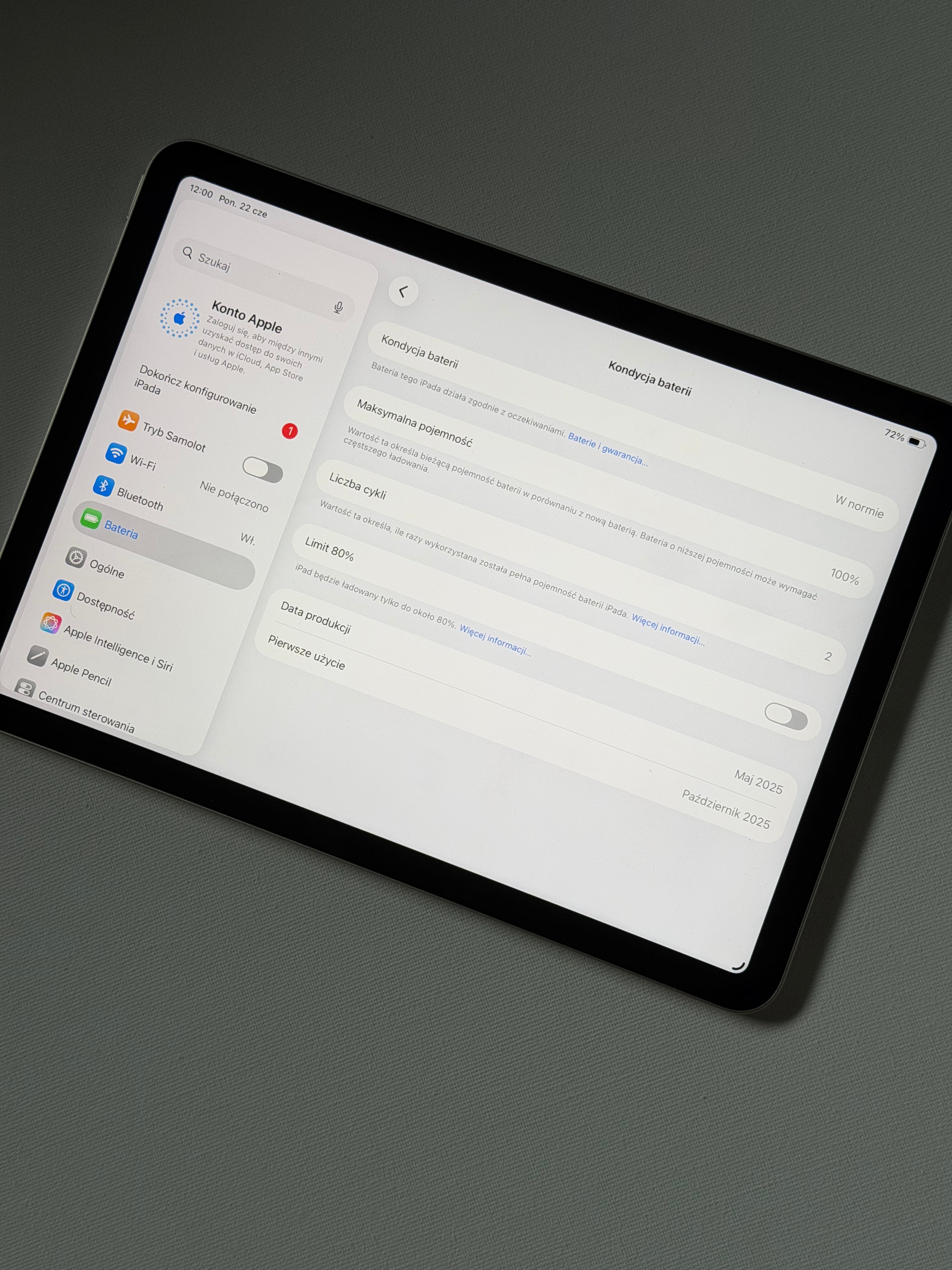 iPad Air m3, 100% baterii, Gwarancja