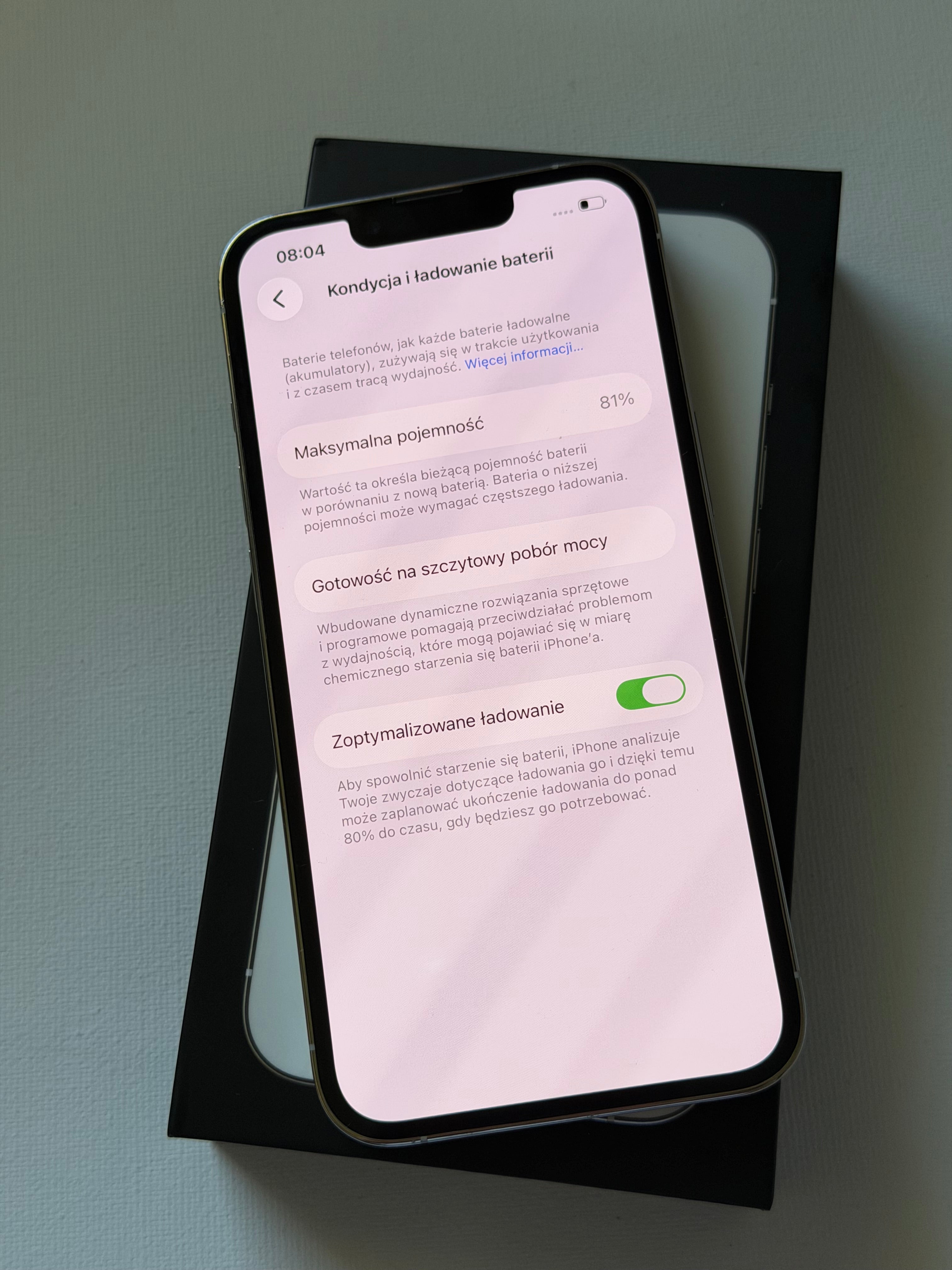 iPhone 13 Pro, 81%, 128GB