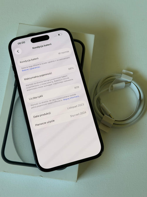 iPhone 15- 88% - czarny