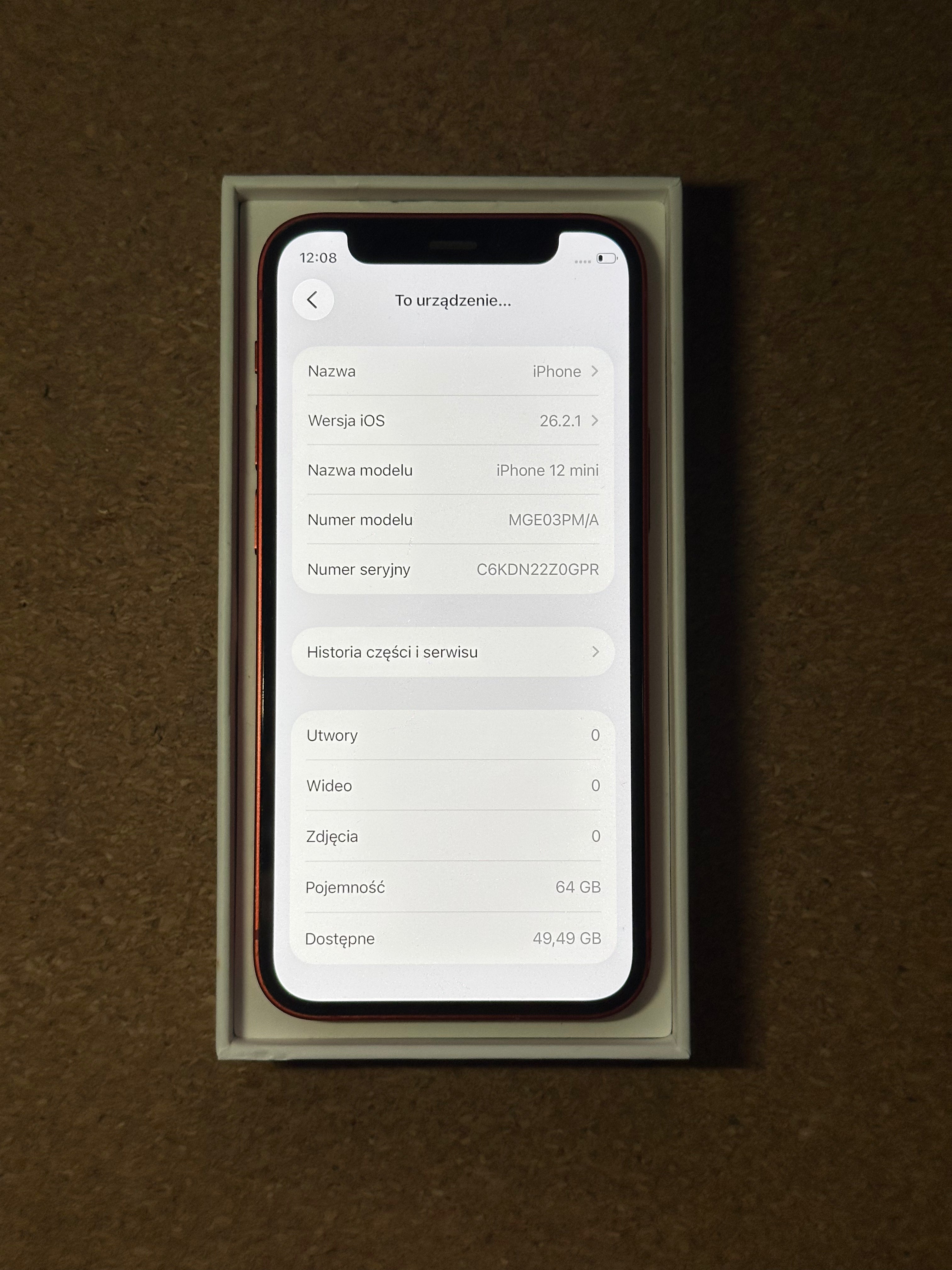 iPhone 12 mini – 64 GB – czerwony