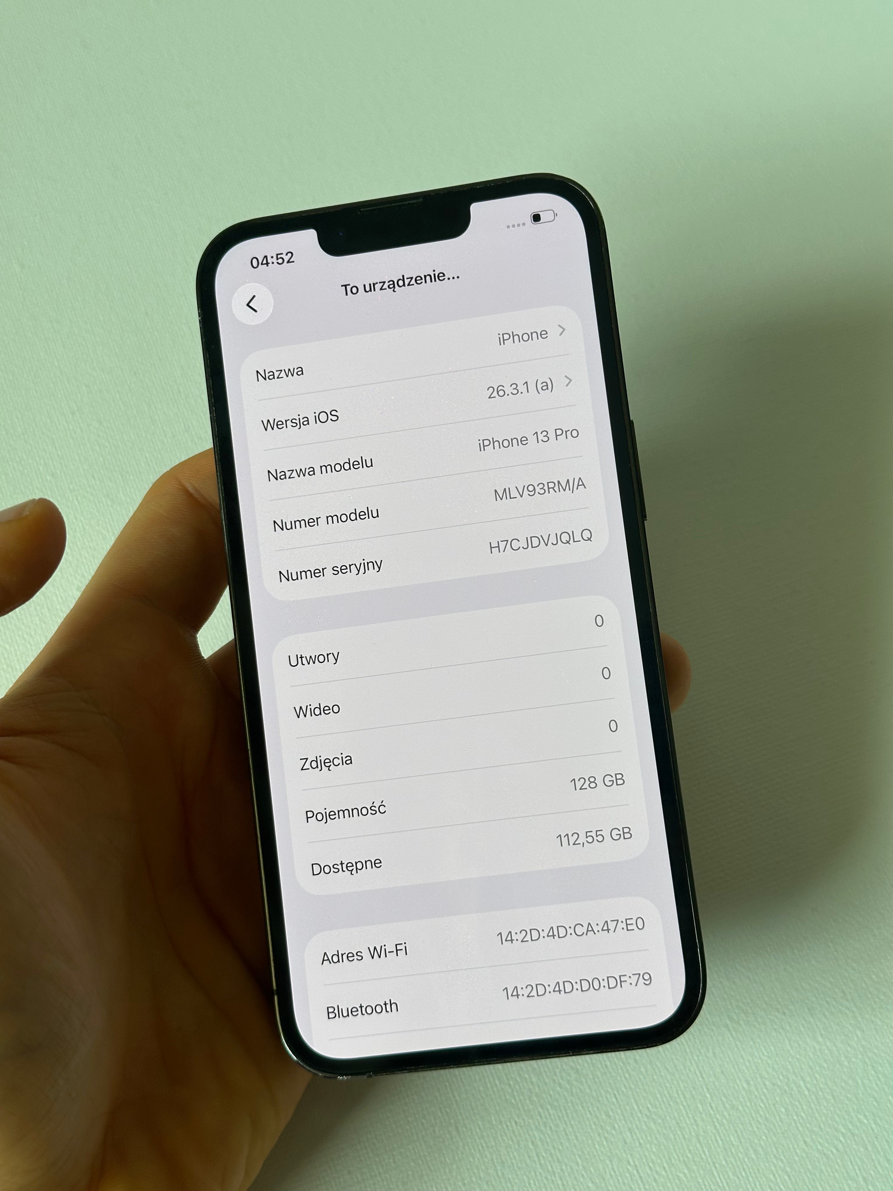 iPhone 13 Pro- 128gb - srebrny